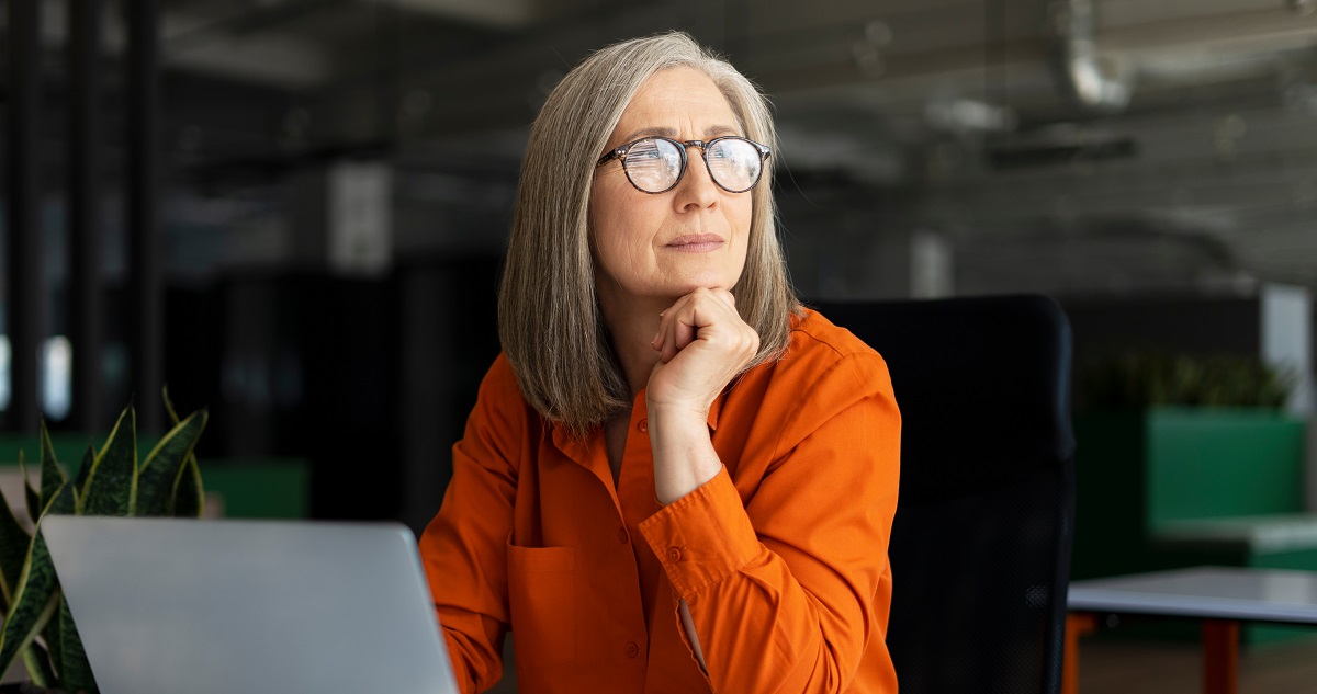 Woman pondering