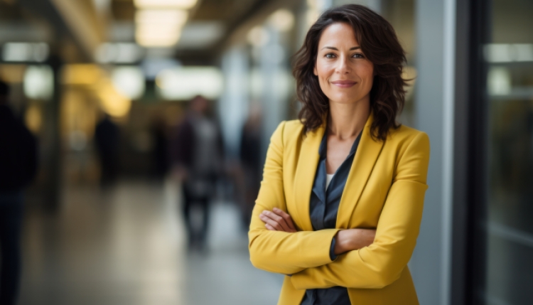 Woman working in an office