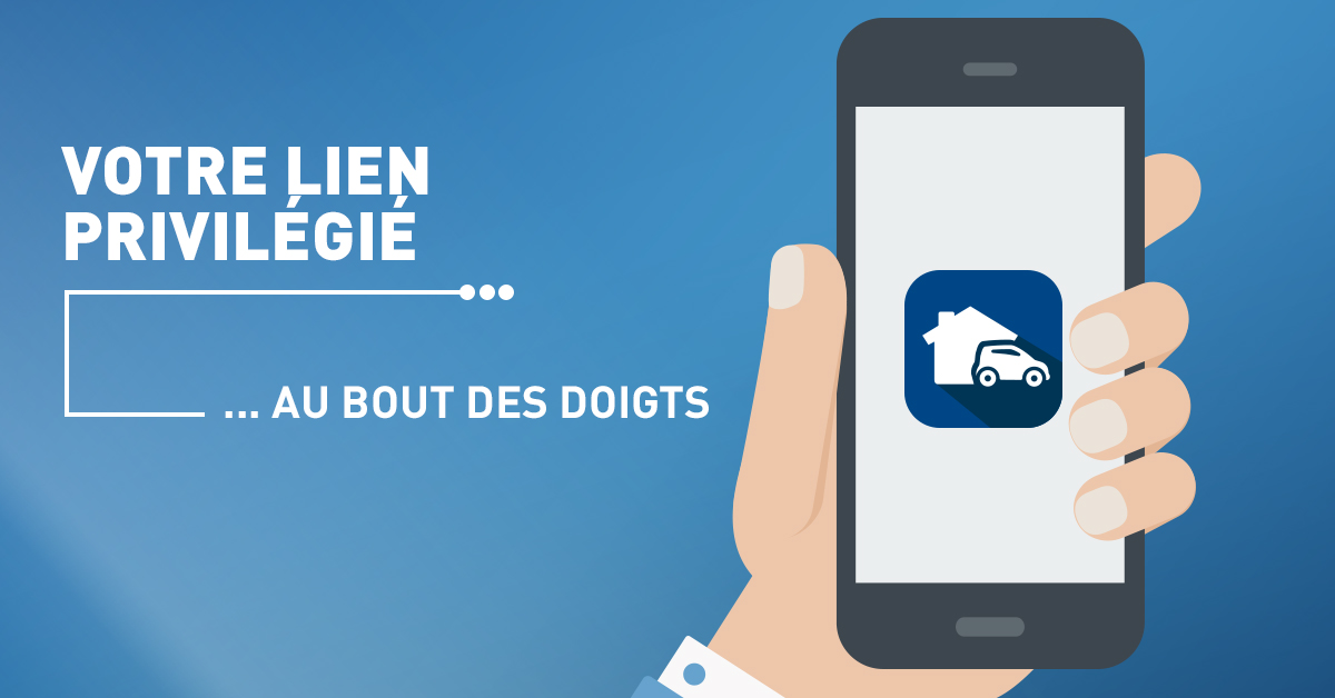 Appli La Personnelle affichée sur un écran de smartphone