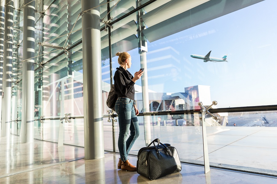 woman at the airport