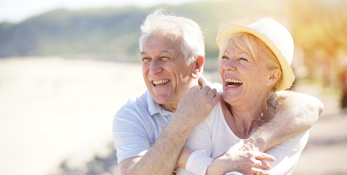 Happy retired couple