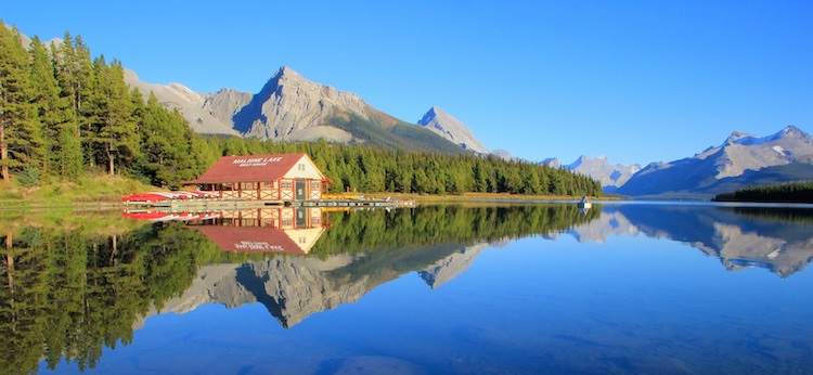 Lake and mountains