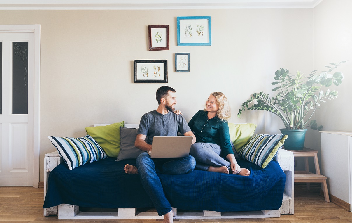 couple on a couch