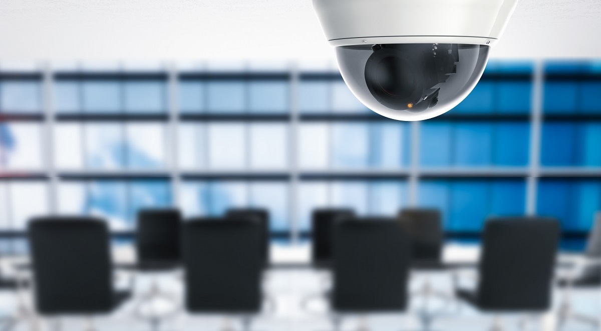 Security camera in conference room