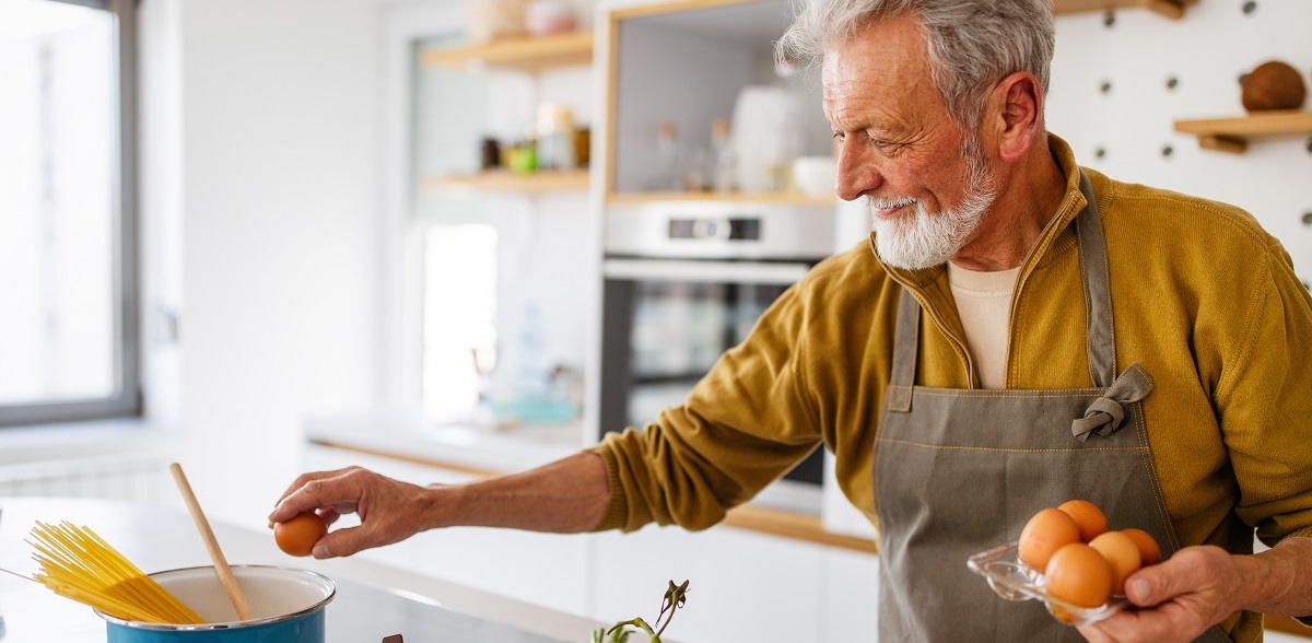 Man cooking