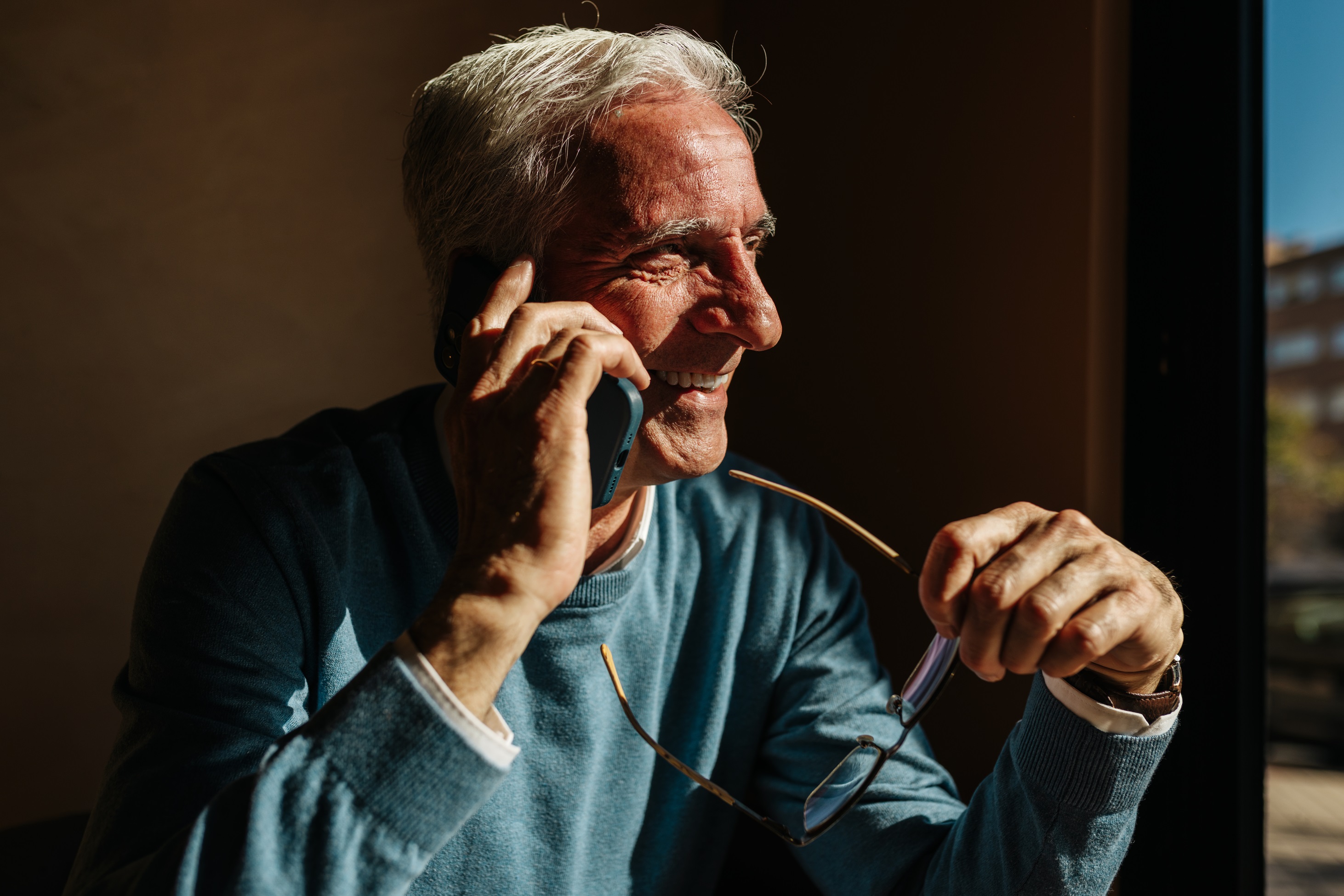 man on the phone
