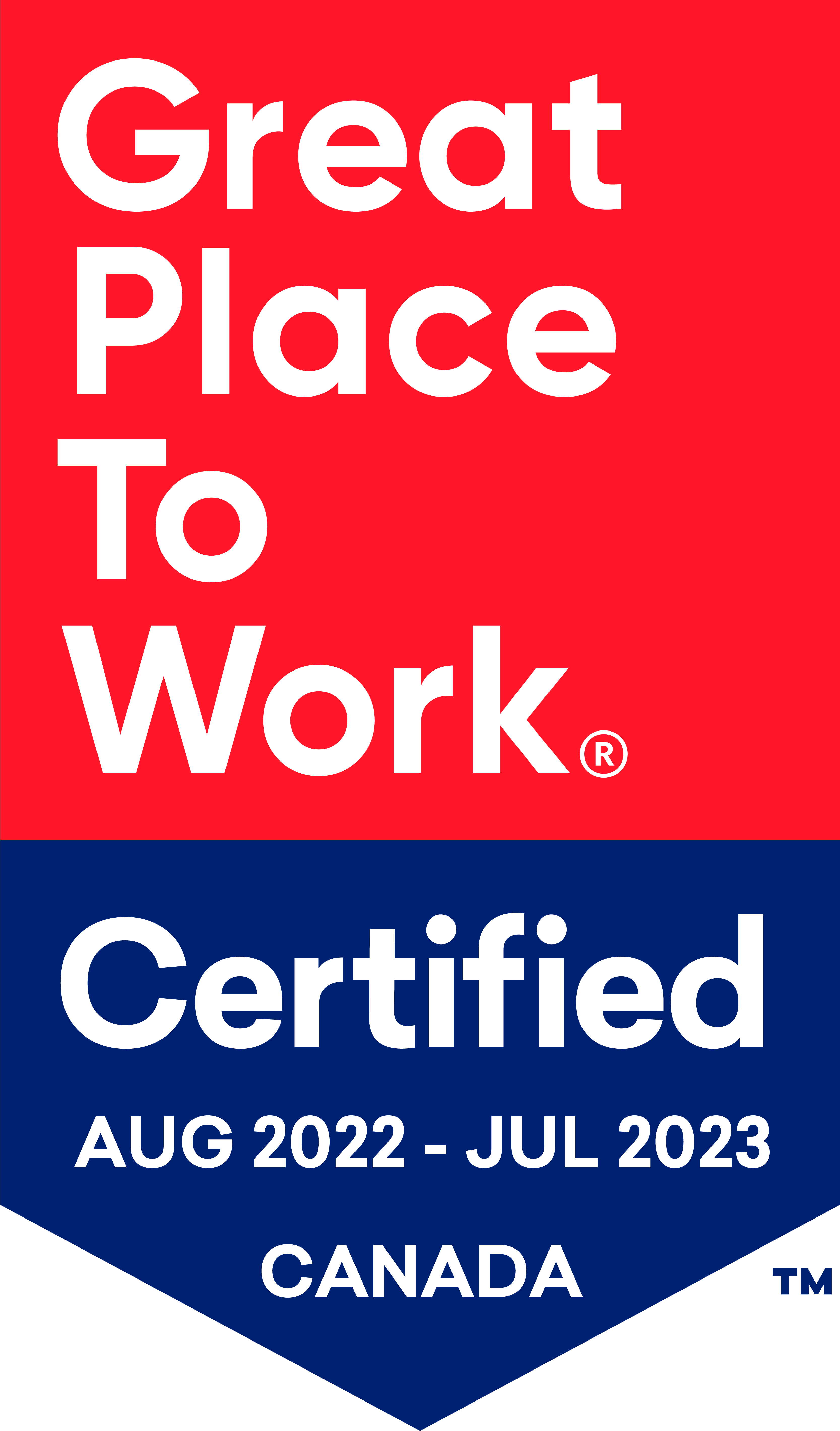 Certified great place to work 2022