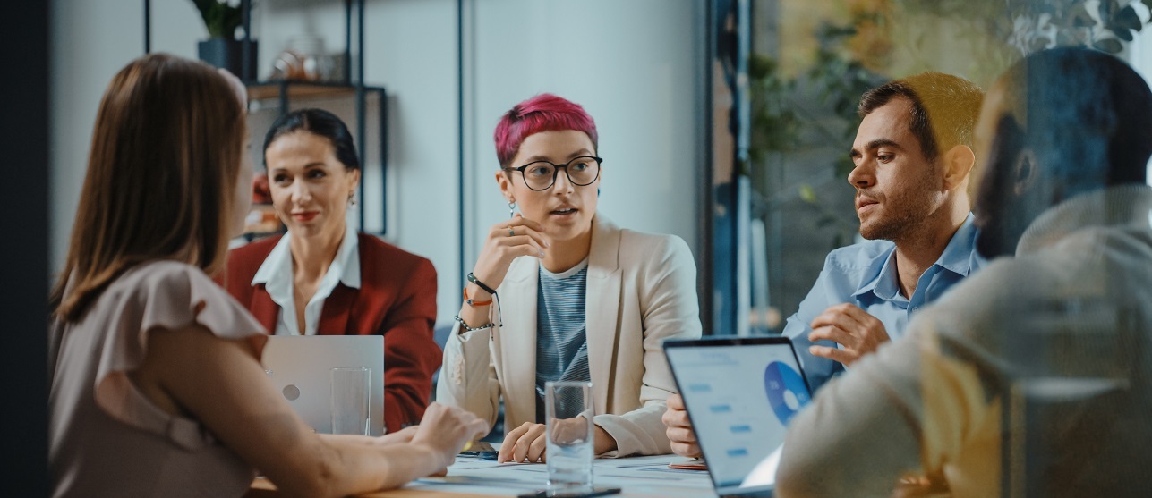 People in meeting room