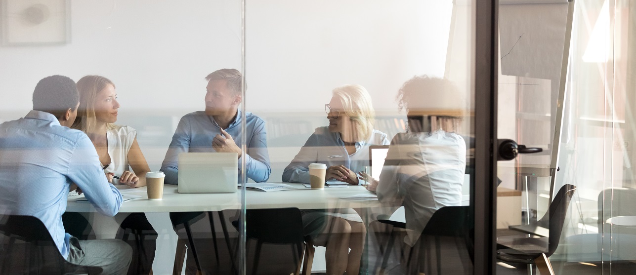 People in meeting room