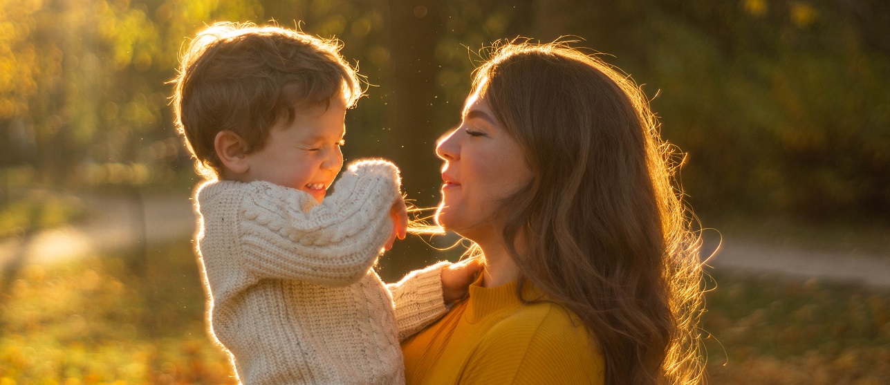 Woman and boy
