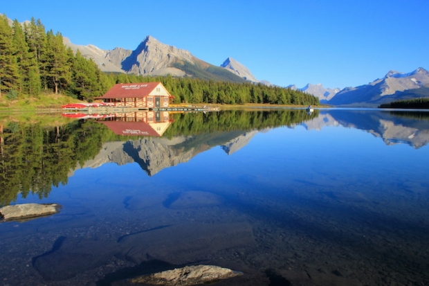 Lake and mountains