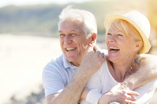 Happy retired couple