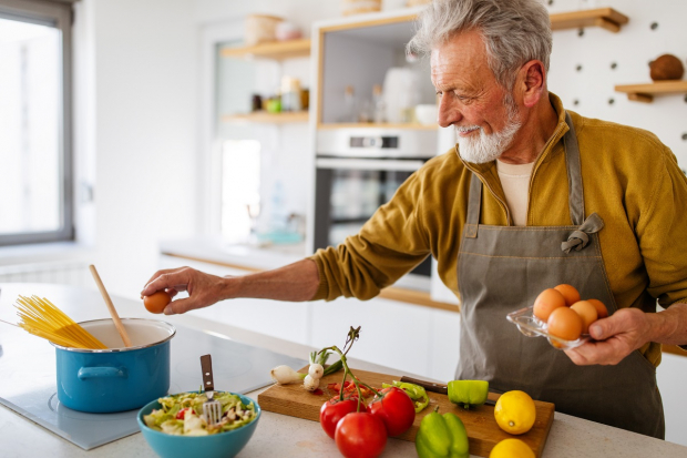 Man cooking