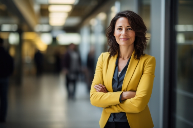 Woman working in an office