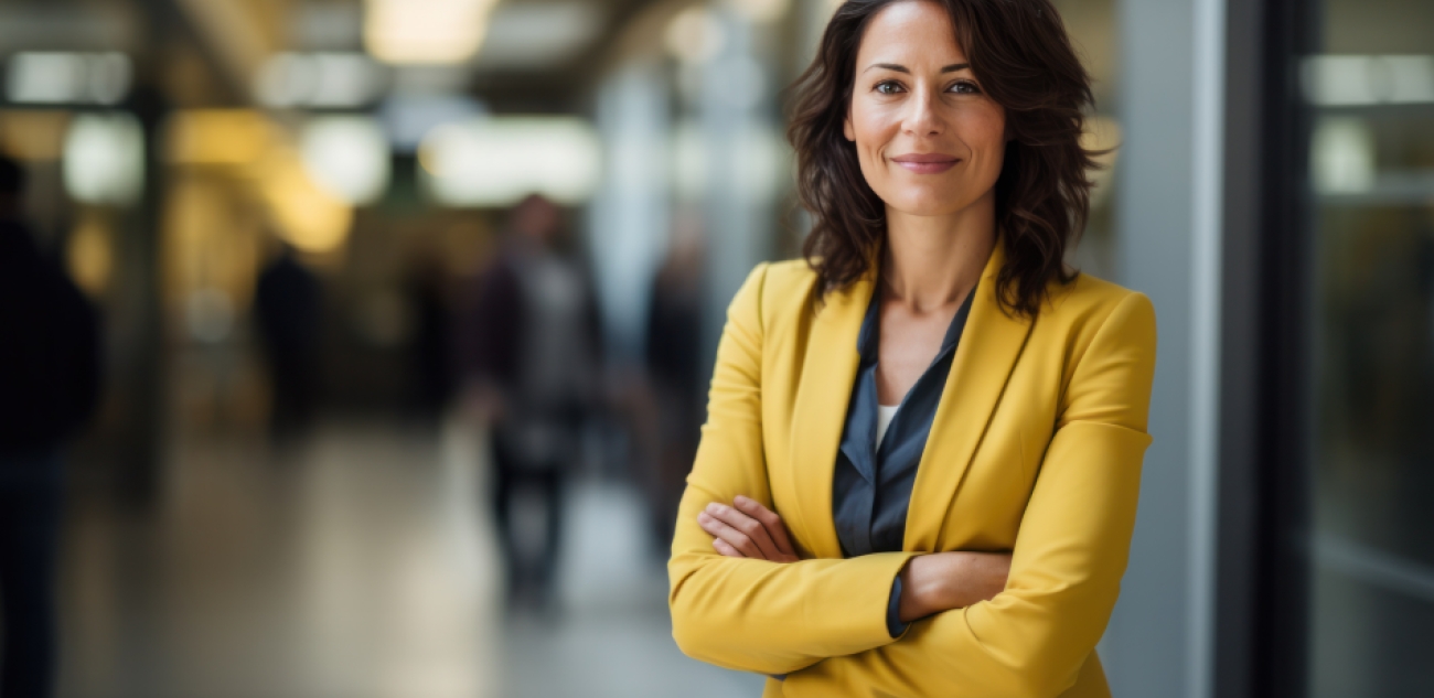 Woman working in an office