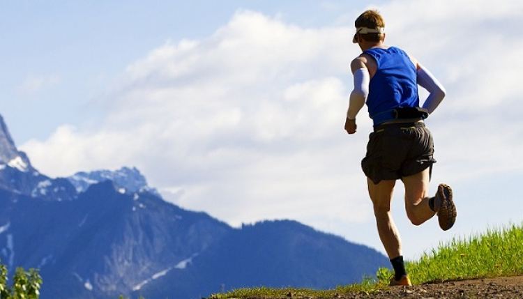 Runner on trail