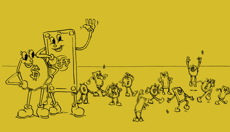 Cartoon money