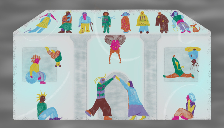 Drawing of people